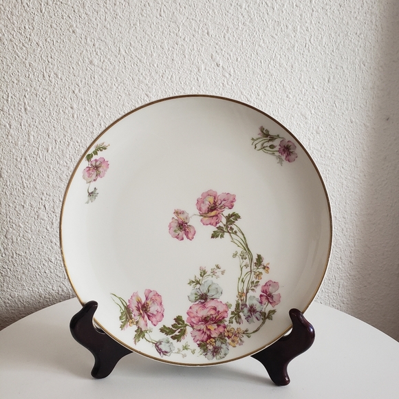 Limoges Other - Antique MC Haviland Limoges France Handpainted  Floral Round  Platter 8-5/8" . 